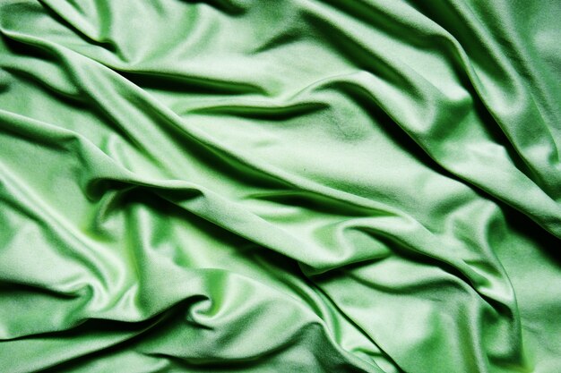 green textile abstract background. Close up