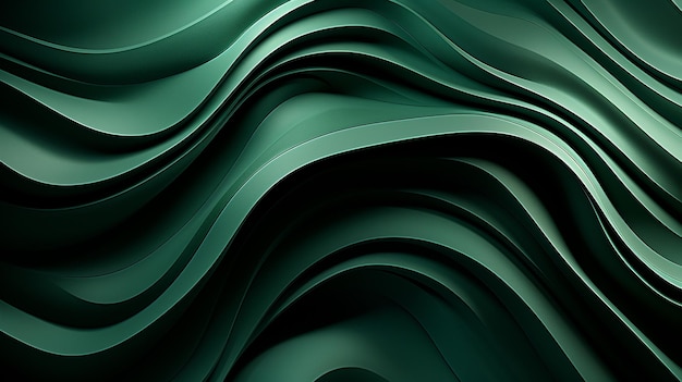 Green texture background with neat wavy shapes
