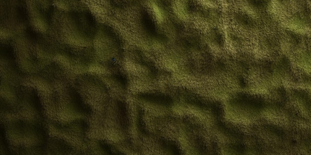 A green texture with a small object in the center.