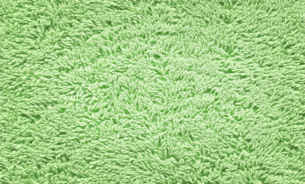 Green towel textural surface