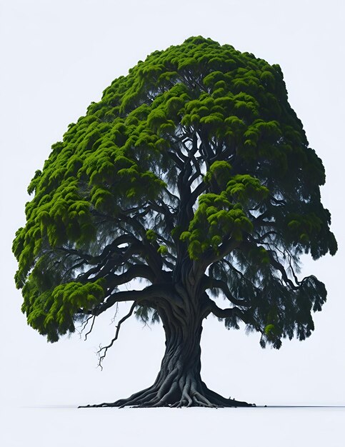 Green tree isolated