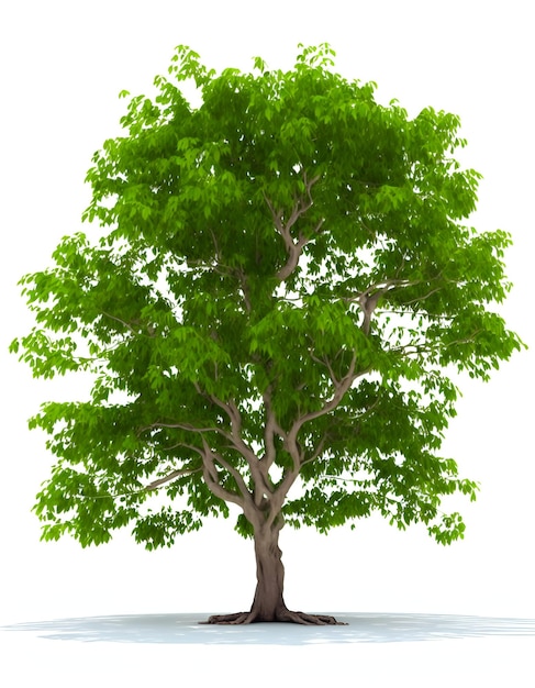 Green tree isolated