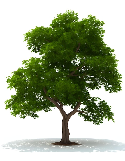 Green tree isolated