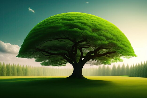 Green tree