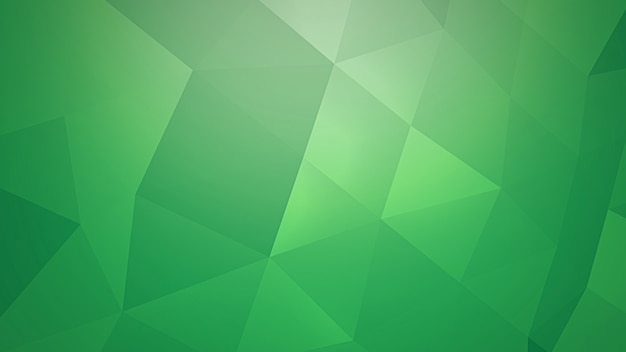Green triangles, abstract background. Elegant and luxury dynamic geometric style for business, 3D illustration