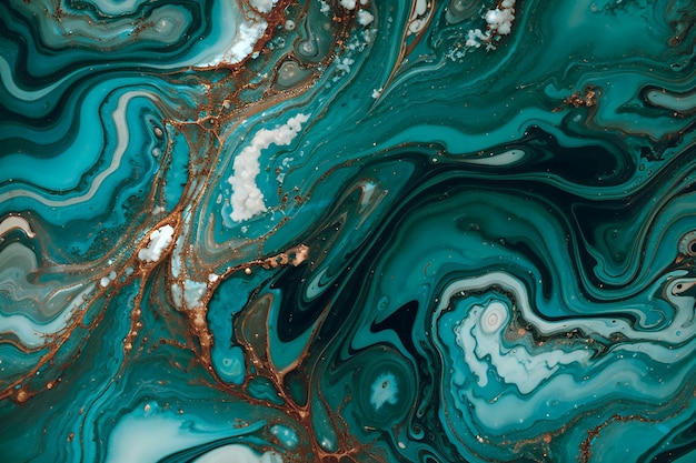 Green turquoise marble pattern texture for floors or paper for printing