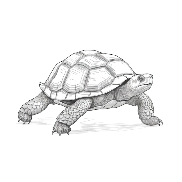 Green turtle ai generated