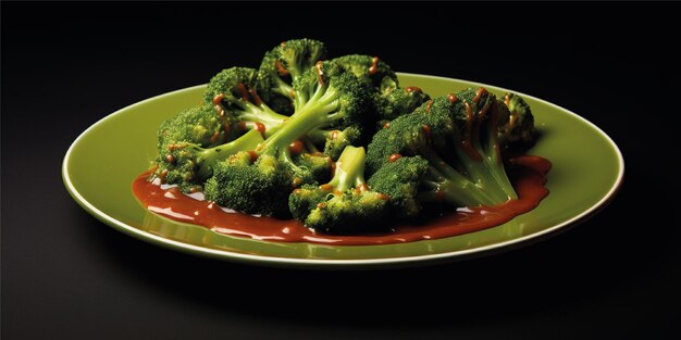 green vegetable broccoli food background