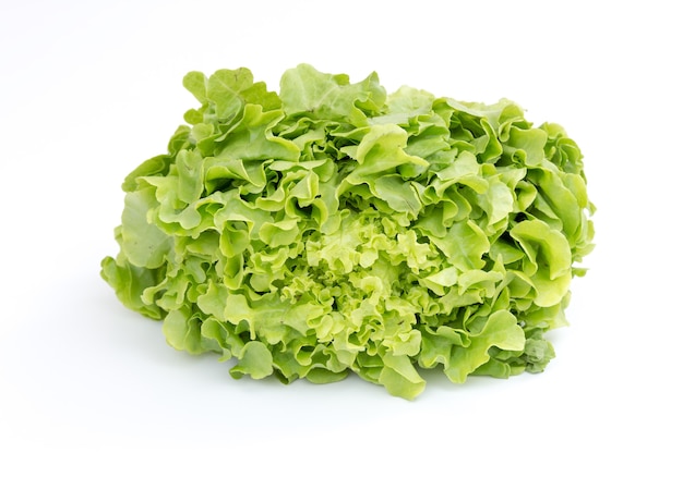 Green vegetable isolated on white background