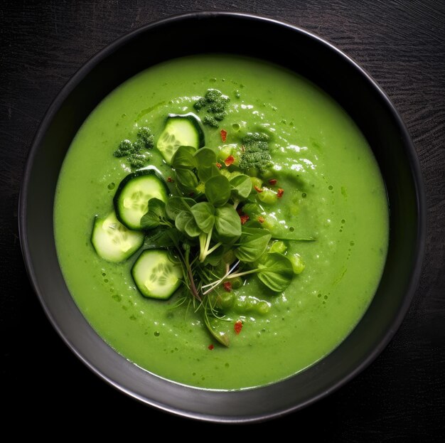 Green vegetable soup