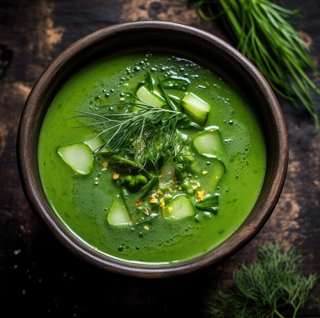 Green vegetable soup