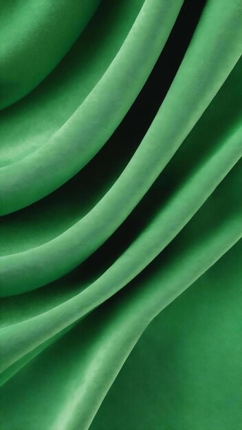 Green velvet fabric texture used as background emerald color panne fabric background of soft and smo