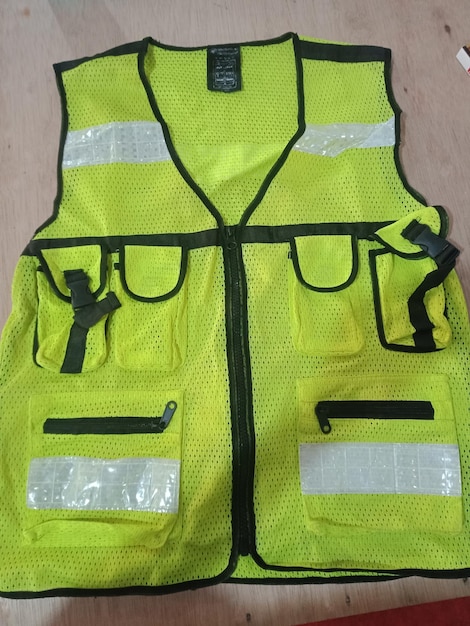 Photo green vest for building projects