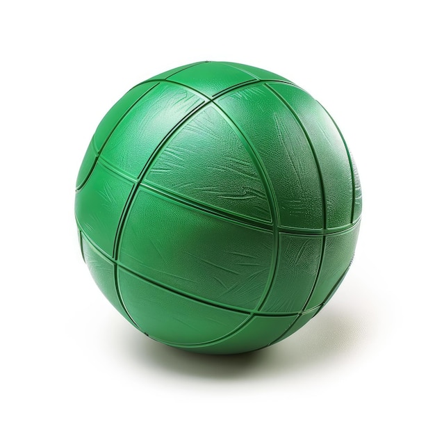 A green volleyball ball