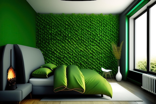 Green wall interior