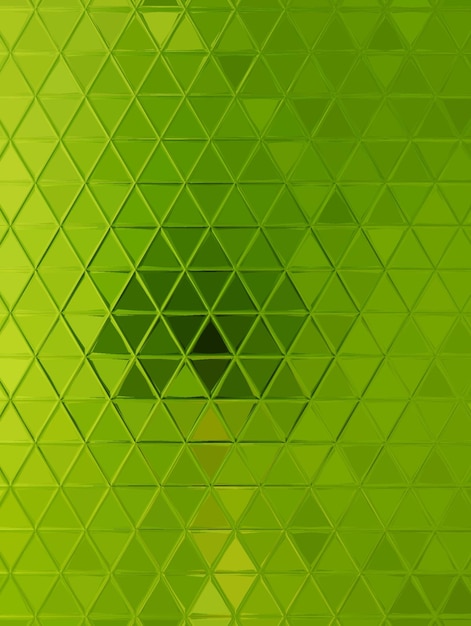 Photo a green wall with a triangle pattern that is made of triangles.