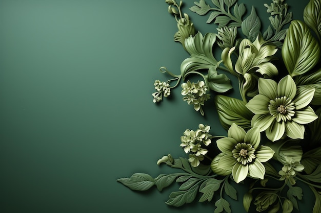 Green wallpaper with a green background and a light