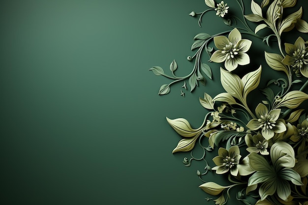 Green wallpaper with a green background and a light