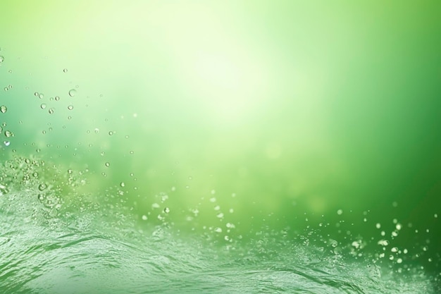 사진 녹색 물 스플래시 프레임 벽지 웹 디자인을 남기고 복사 공간 스타일 미래의 디자인