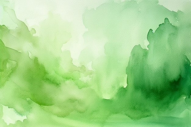 Green watercolor abstract background