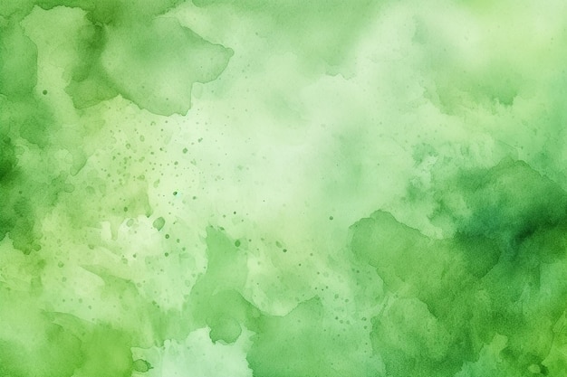 Photo green watercolor abstract background