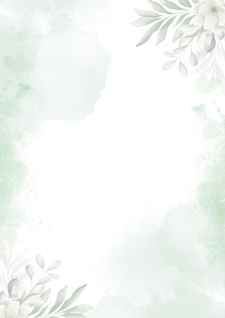Photo green watercolor background document 1