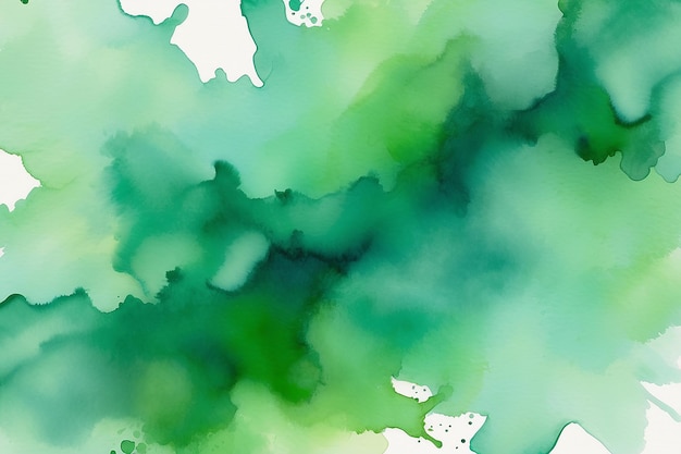 green watercolor background