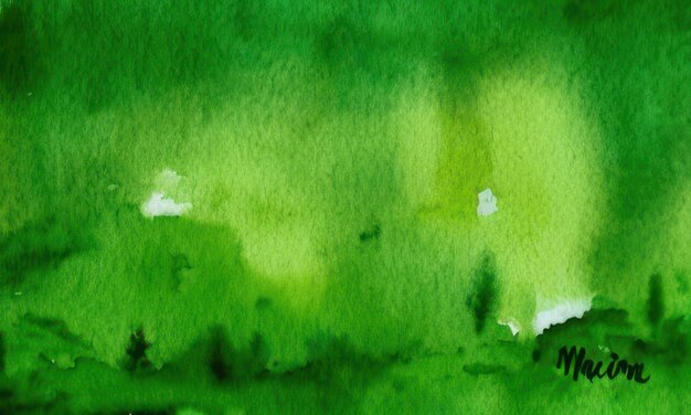 green watercolor background