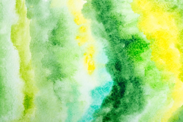 Green watercolor background.