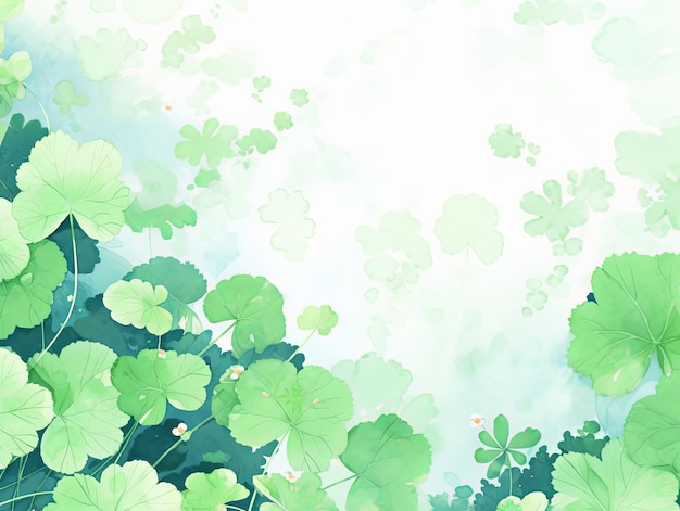 緑の水彩の背景