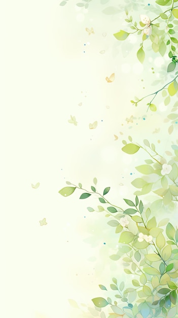 green watercolor background