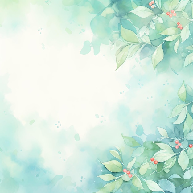 green watercolor background