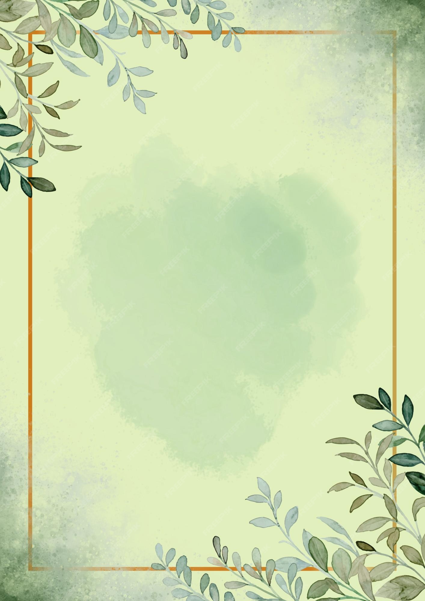 Premium Photo Green Watercolor Floral Background A4 Document 1 premium-photo-green-watercolor-floral-background-a4-document-1