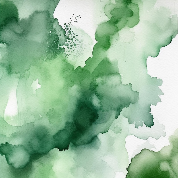 A green watercolor painting that is from the company green