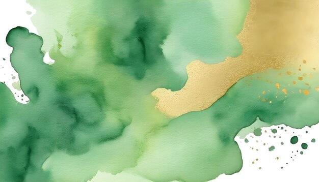 Green Watercolor Texture Background