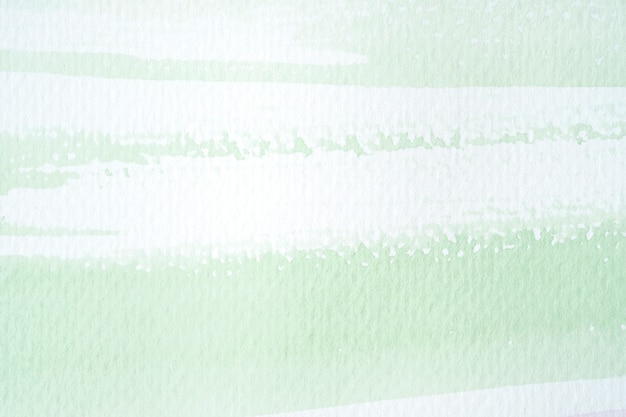 사진 흰 종이 배경에 녹색 수채화 텍스처
