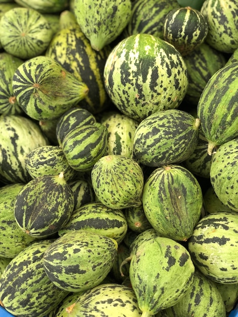 Green watermelons background