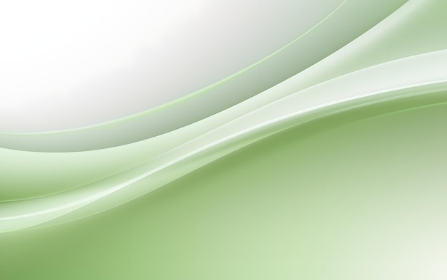 Green wave background with a white background