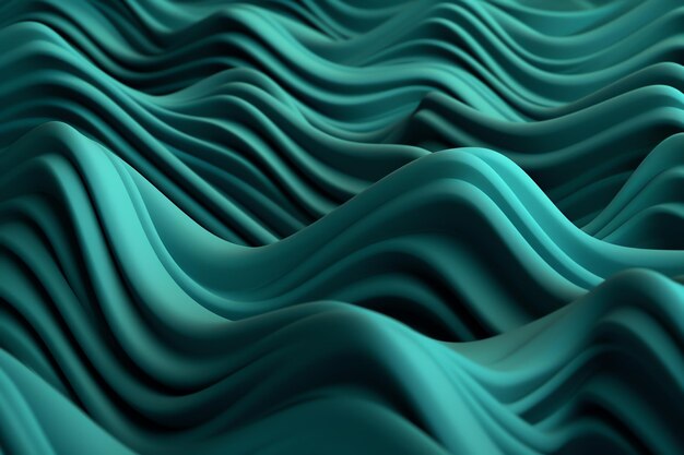 A green wave background