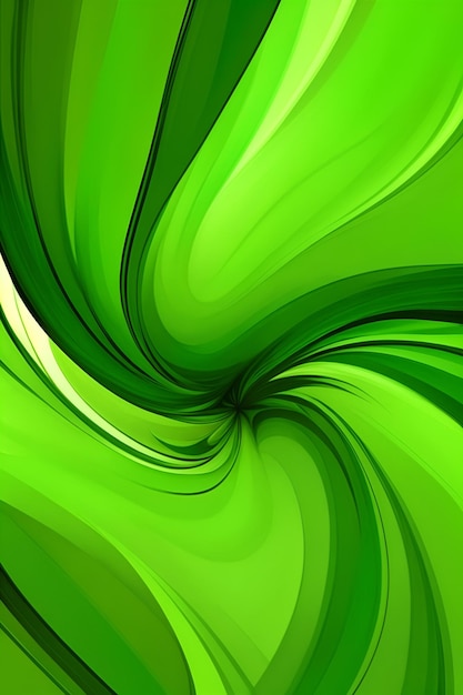 Photo green waves abstract background