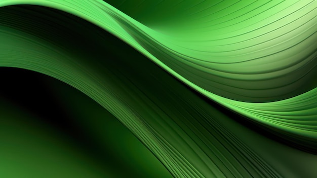 green waves background