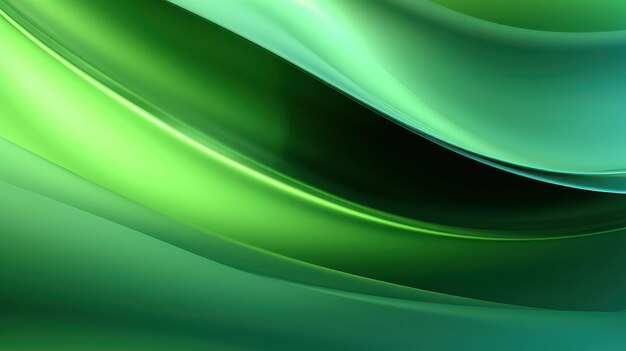 green waves background