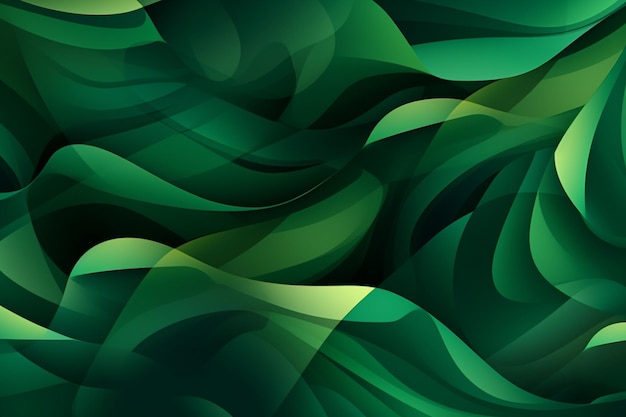 A green wavy pattern with a light effect.