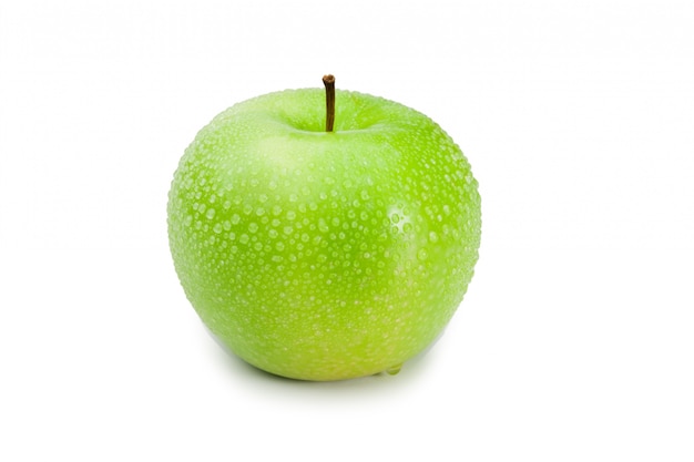 Зеленый мокрое яблоко