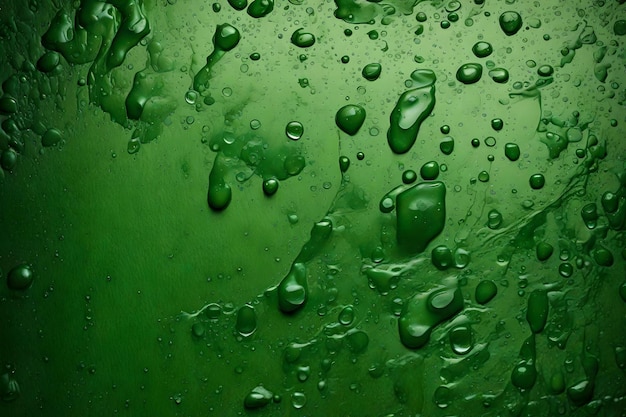 Green wet paper texture