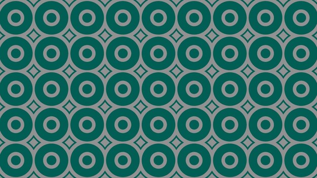 a green and white design with a circle in the middle.