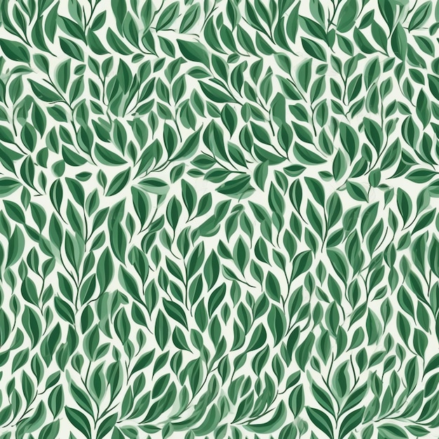 a green and white leaf pattern on a white background generative ai