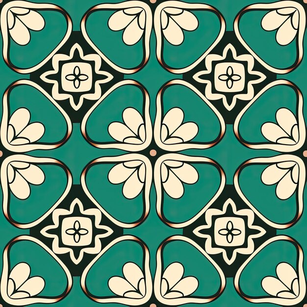 Photo a green and white pattern with a design that saysthe name of theon it