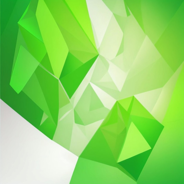 green and white polygonal background