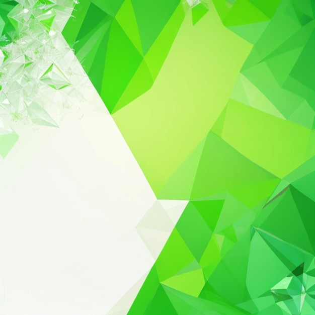 green and white polygonal background